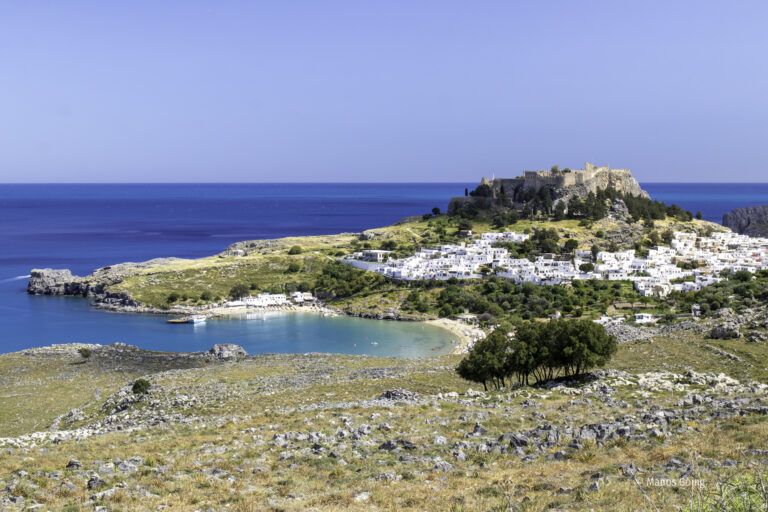 Manos Going | Group Excursions & Private Tours in Rhodes Lindos Village Viewpoint